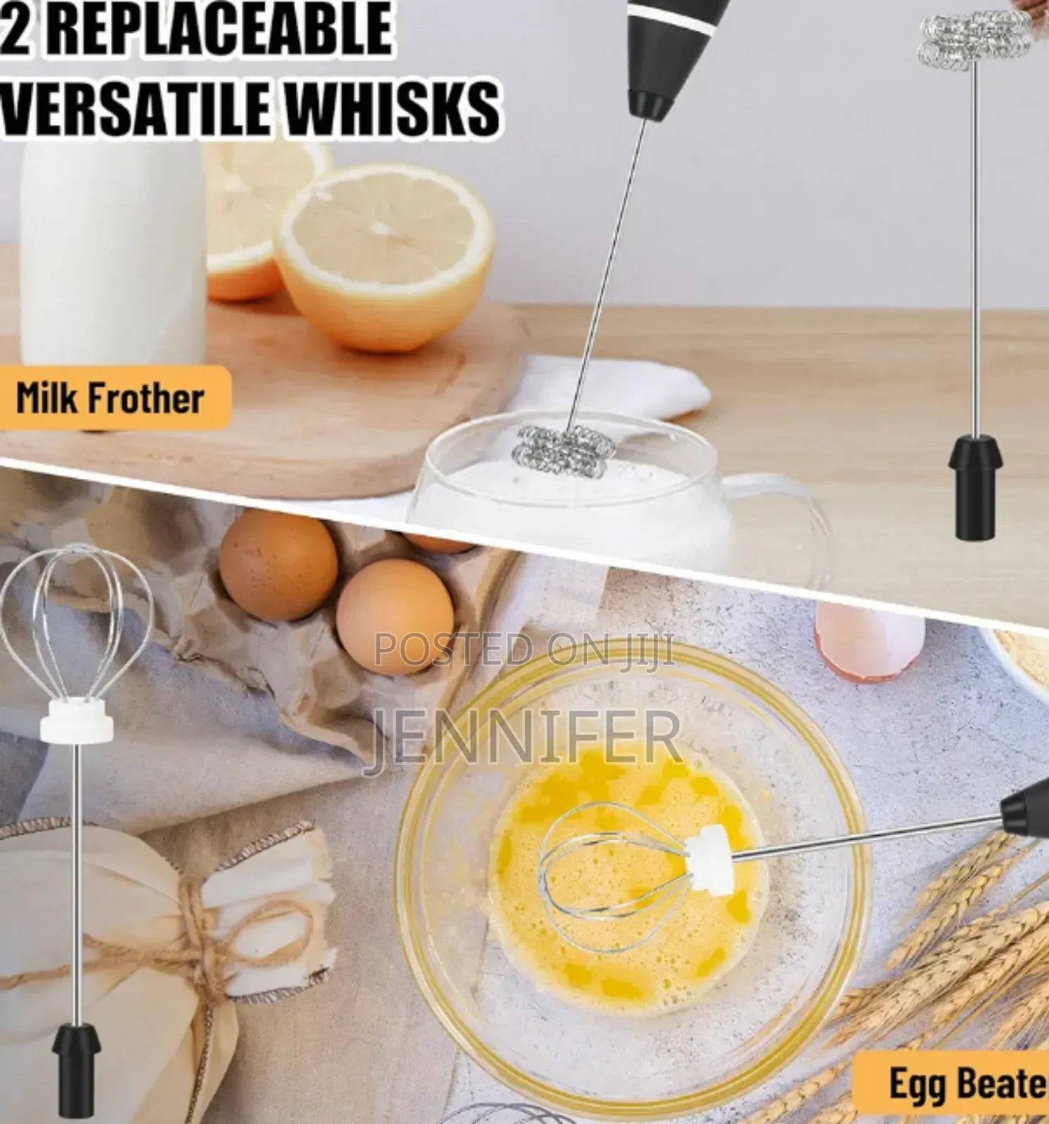 2in1 Rechargeable Milk and Coffee Frother