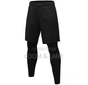 2in1 Men and Women Tights and Shorts Exercise or Gym Wear