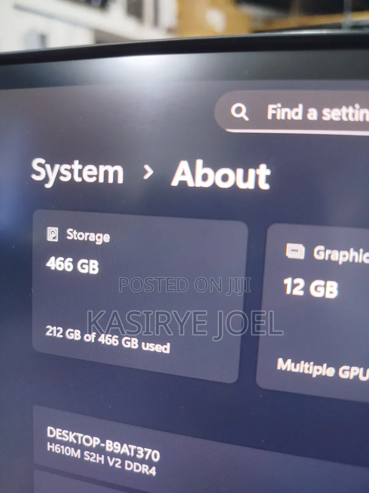 New Gigabyte GA-H110MSTX-HD3-ZK 16GB Intel Core I7 SSD 512GB