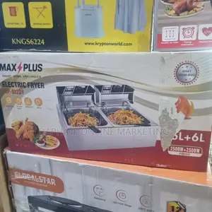 Double Max Plus Electric Deep Fryer, 6l by 6l Deep Fryer Max Plus