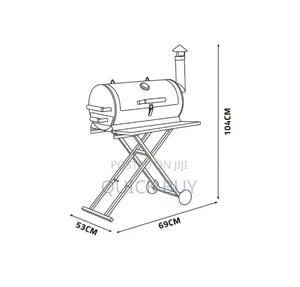Ourcamp Portable Charcoal BBQ Grill Smoker