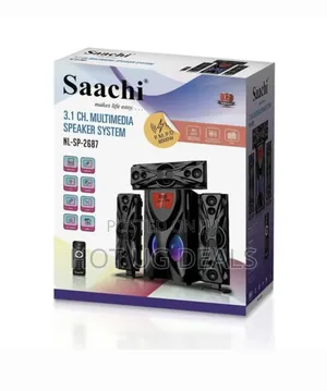 Saaxhibluetooth Woofer With Usb Port, Fm Radio - Black