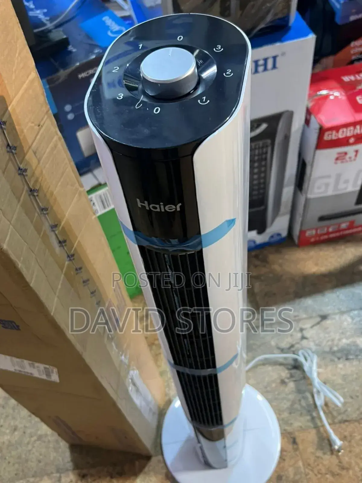 Haier Smart Home Tower Fan – Sleek Powerful Cooling Fan