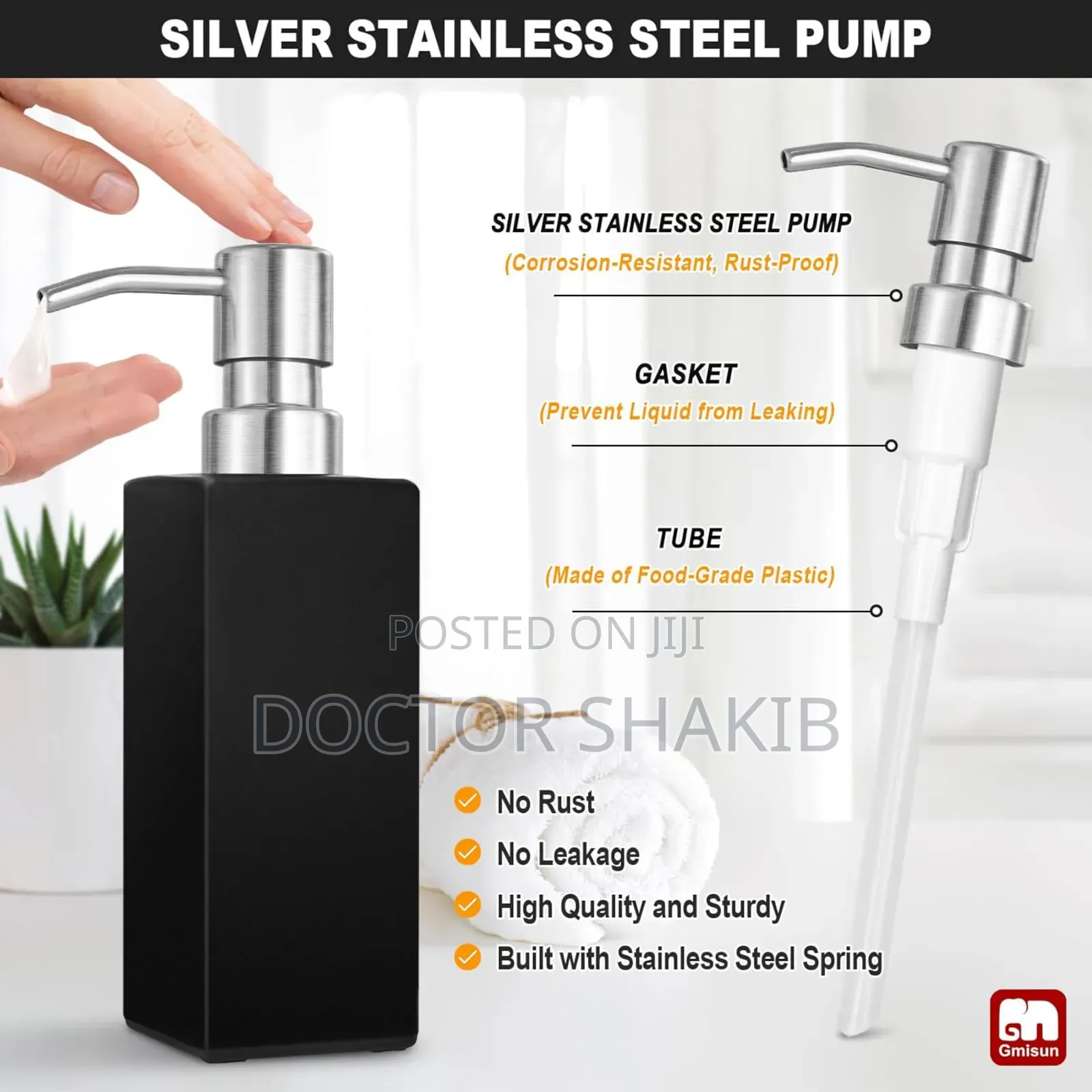 2pcs Ceramic Hand and Dish Soap Dispenser Set