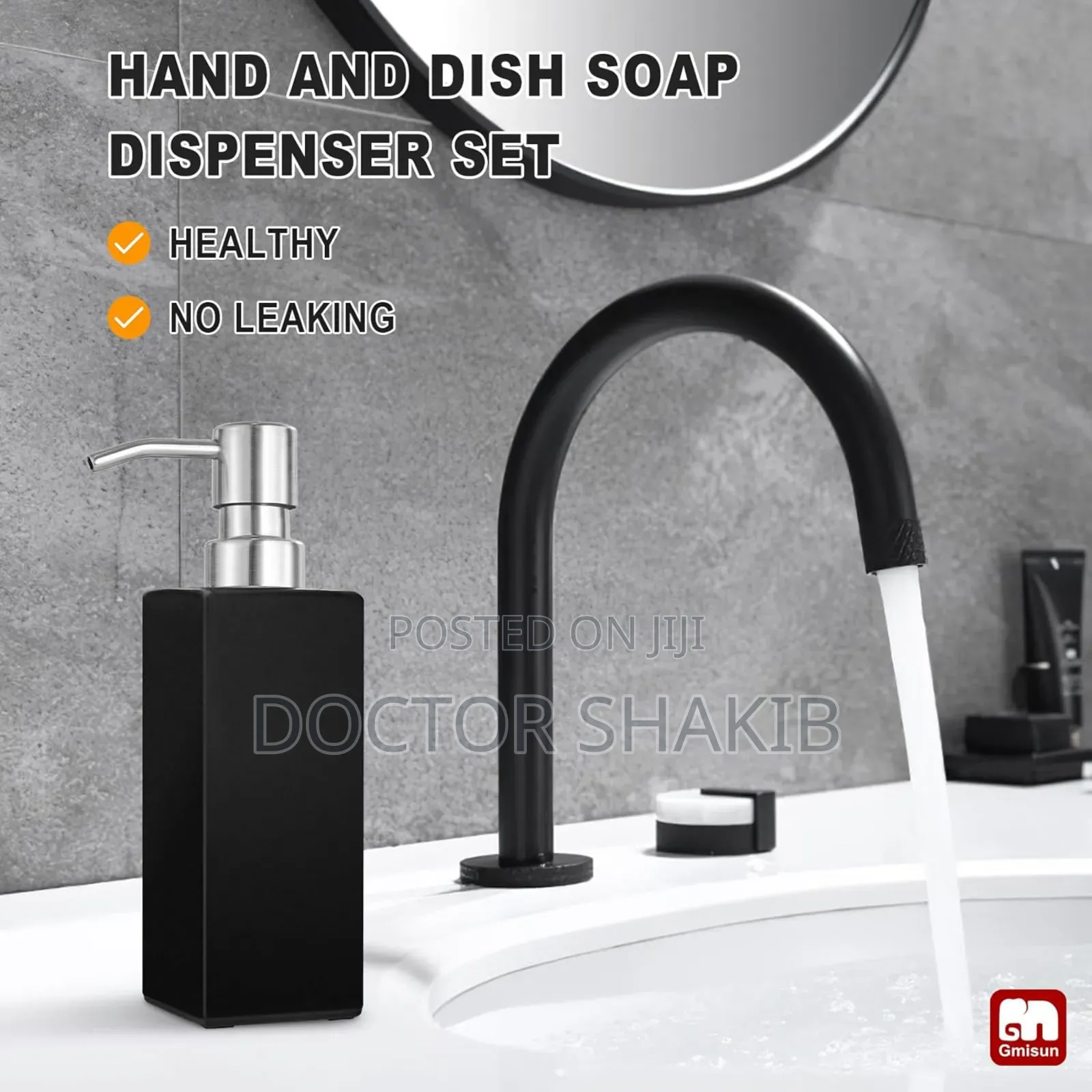 2pcs Ceramic Hand and Dish Soap Dispenser Set