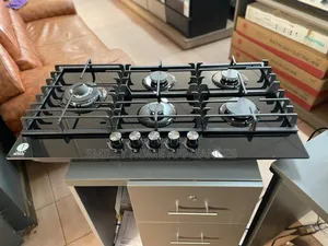 High Quality Iqra Buitl in Hob Full Gas Burner Hard Black Glass