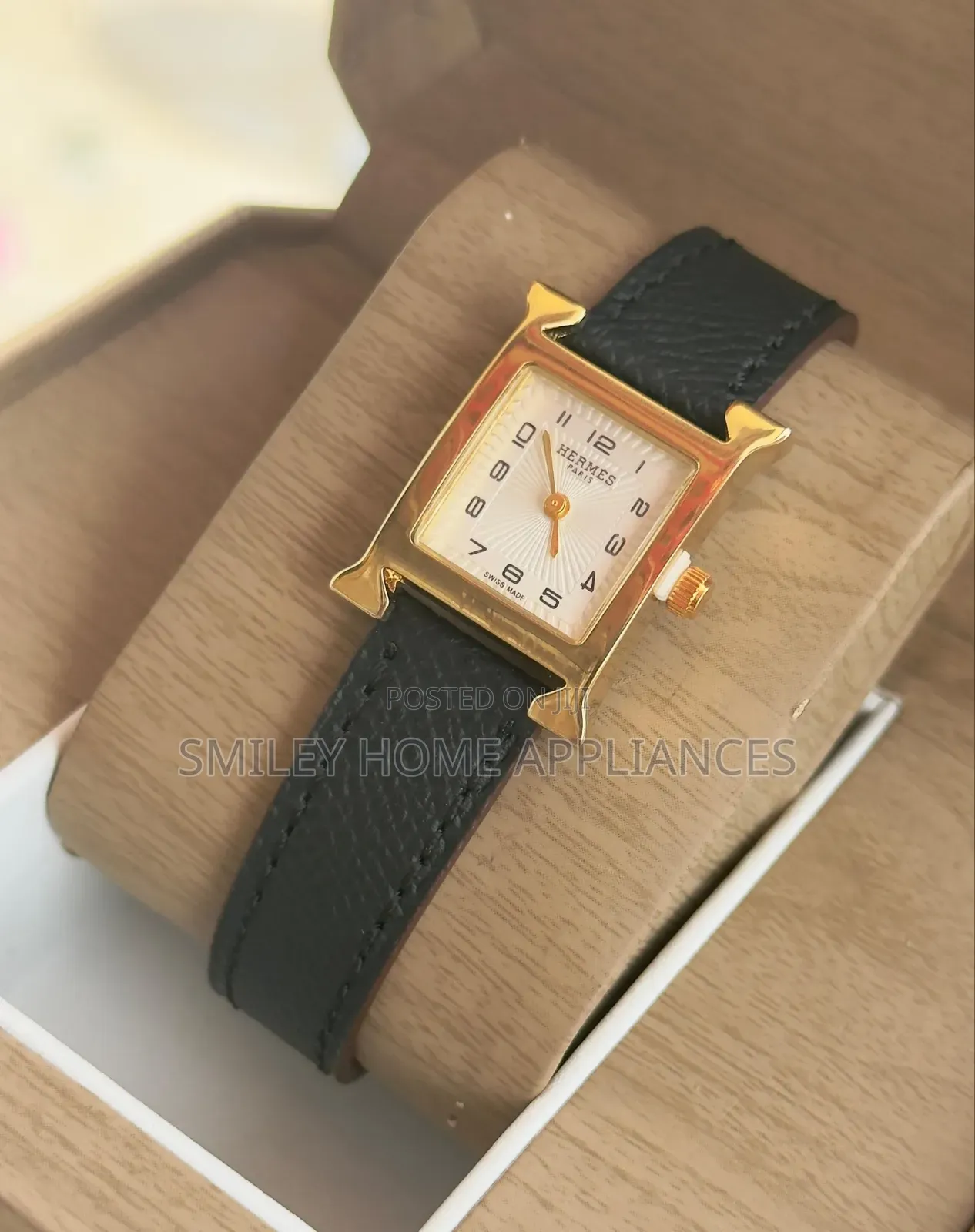 Original Womens Analog Hermes Wrist Automatic Time Piece at 20% Discount