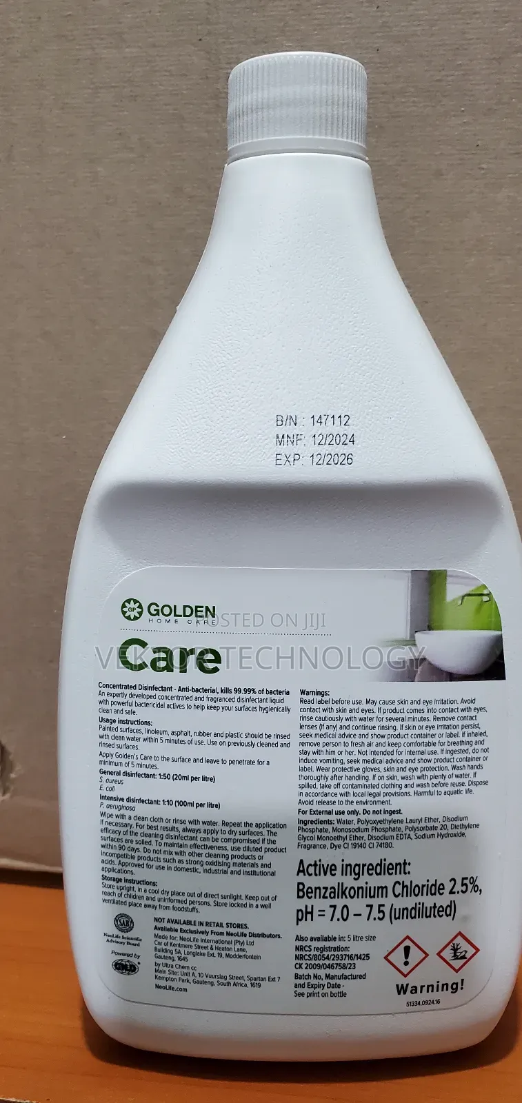 1 Litre Care Disinfectant/ Hand Sanitizer /Home Cleaning