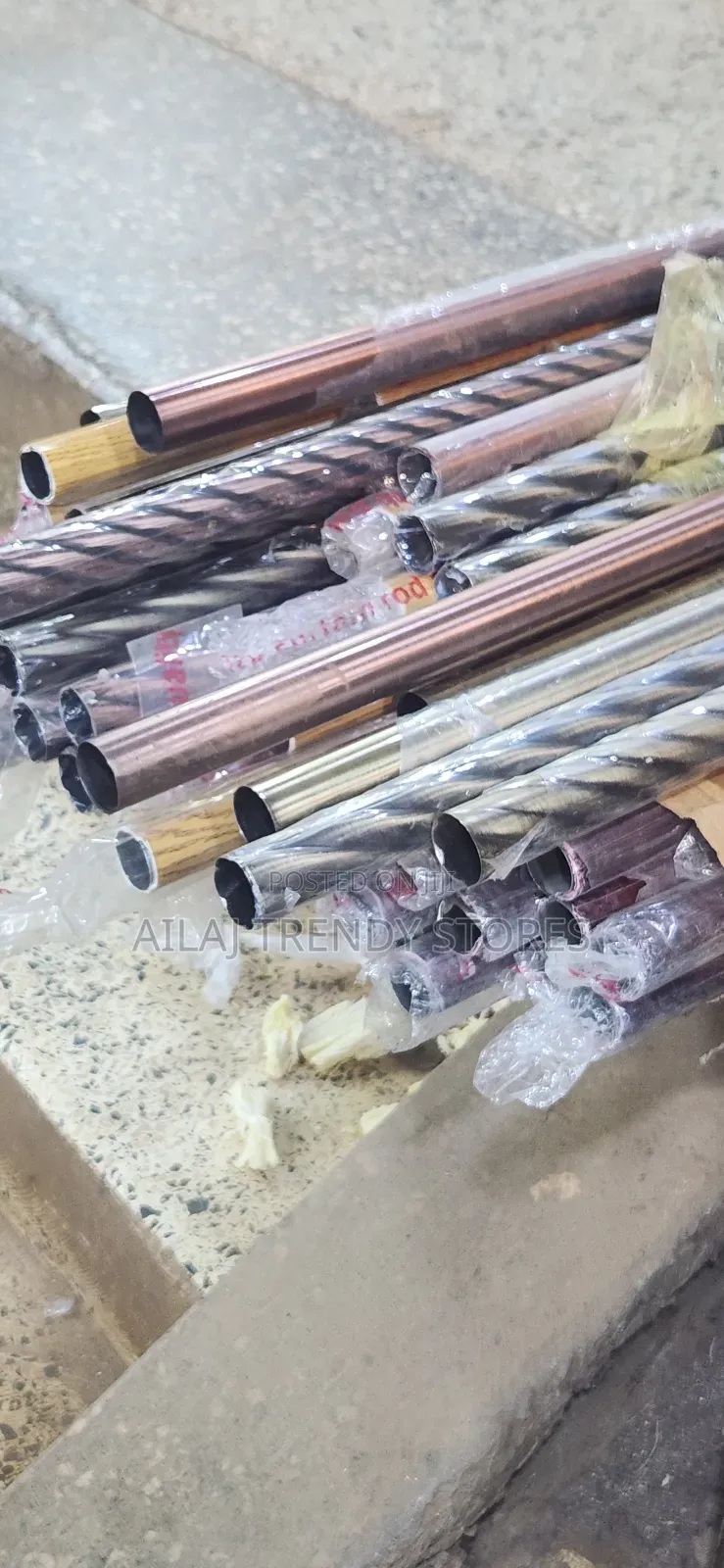 Metallic Curtain Rails Per Metre