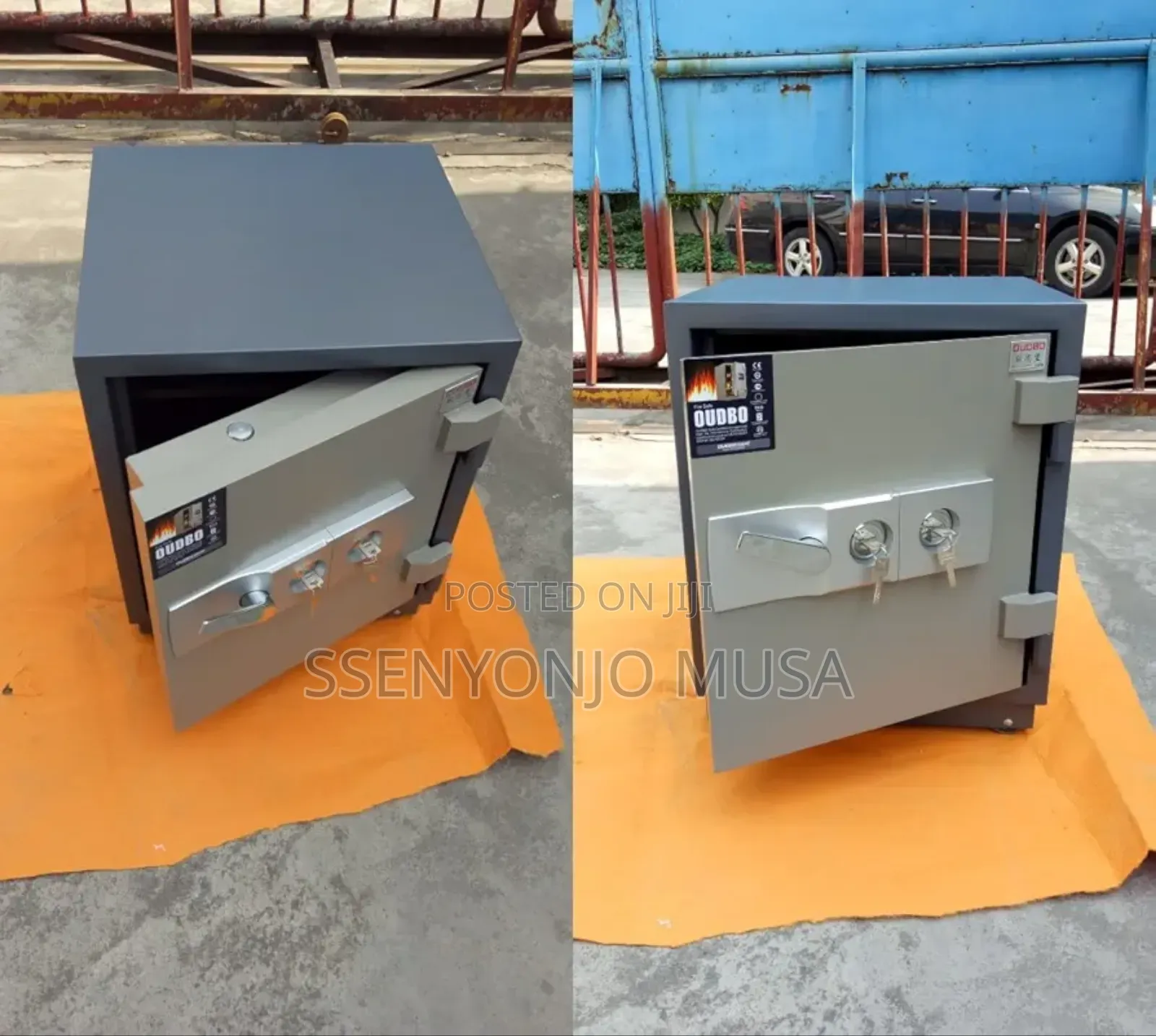 Large Fireproof & Anti-theft Safe Cabinet –Double Lock (550×550×920mm)