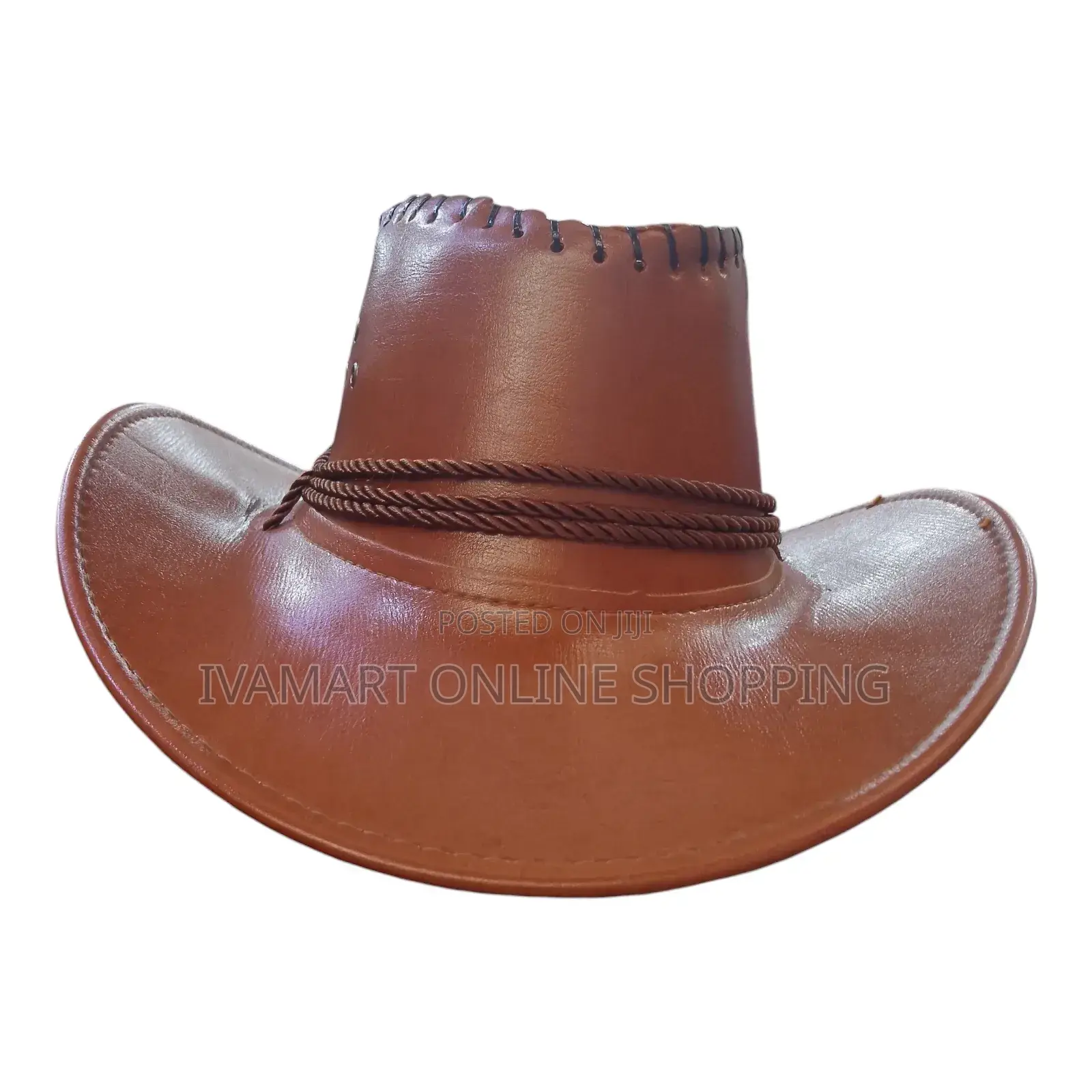Round Cowboy Hats - Leather