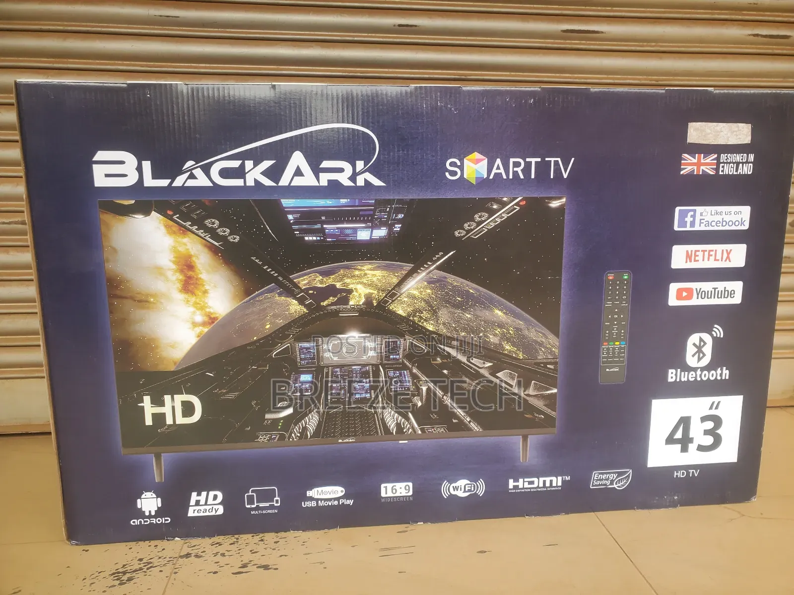 Flat Screen Tv 43" Blackark Smart