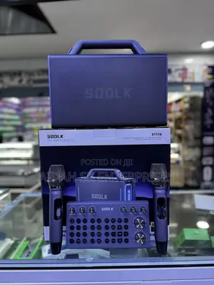 Sodlk S1116 - 200w Bluetooth Speaker - With 2 Wireless Microphones