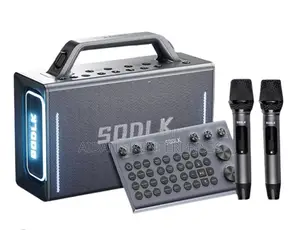 Sodlk S1116 - 200w Bluetooth Speaker - With 2 Wireless Microphones