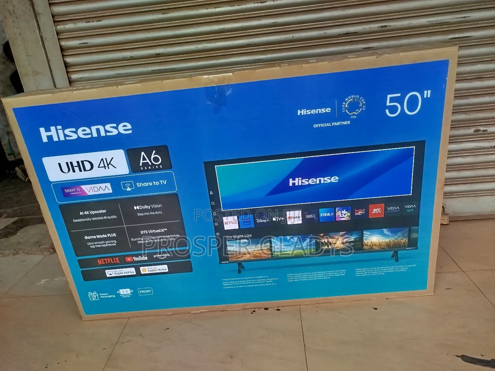 Hisense 50 Smart Vida Digital Flat Screen Flameless.