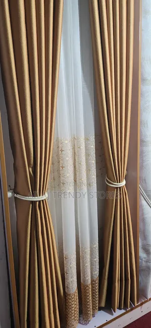 Gold Curtain and Nets Per Metre