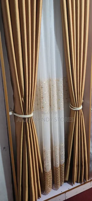 Gold Curtain and Nets Per Metre