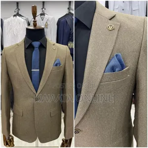 Men's Blazers Slim Official and Casual Woolen Suit Jacket