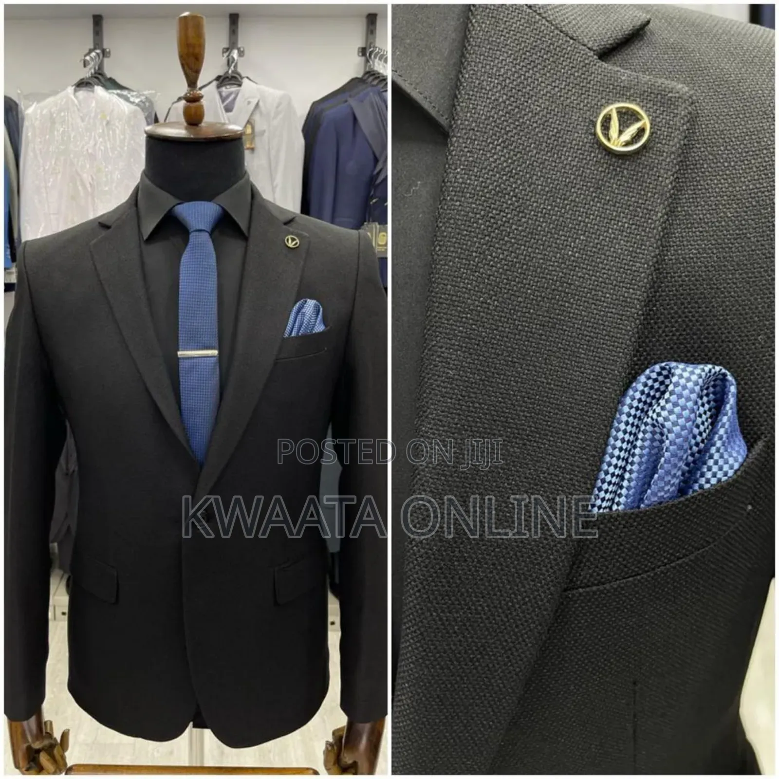 Men's Blazers Slim Official and Casual Woolen Suit Jacket