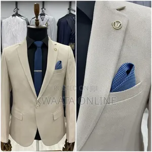 Men's Blazers Slim Official and Casual Woolen Suit Jacket