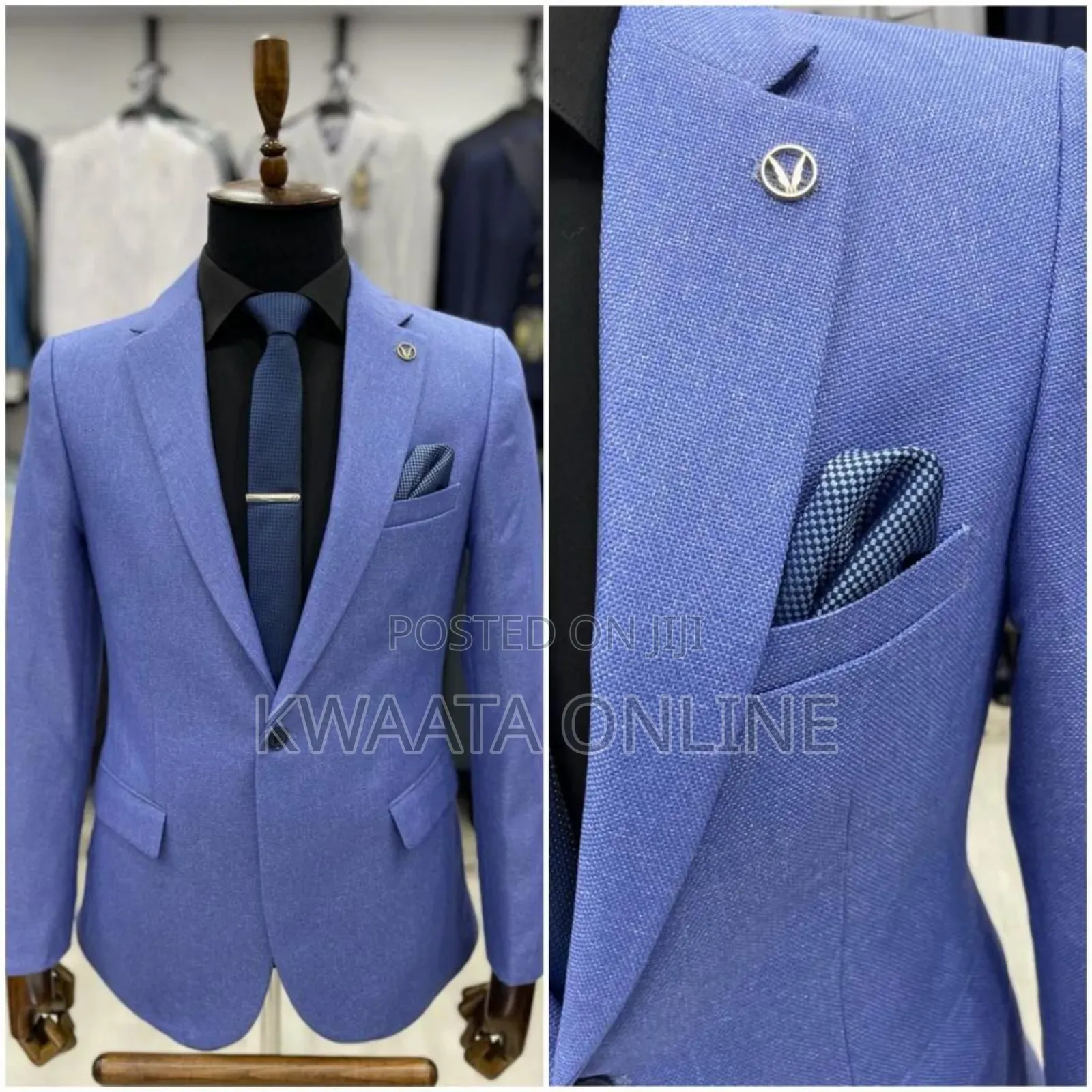 Men's Blazers Slim Official and Casual Woolen Suit Jacket