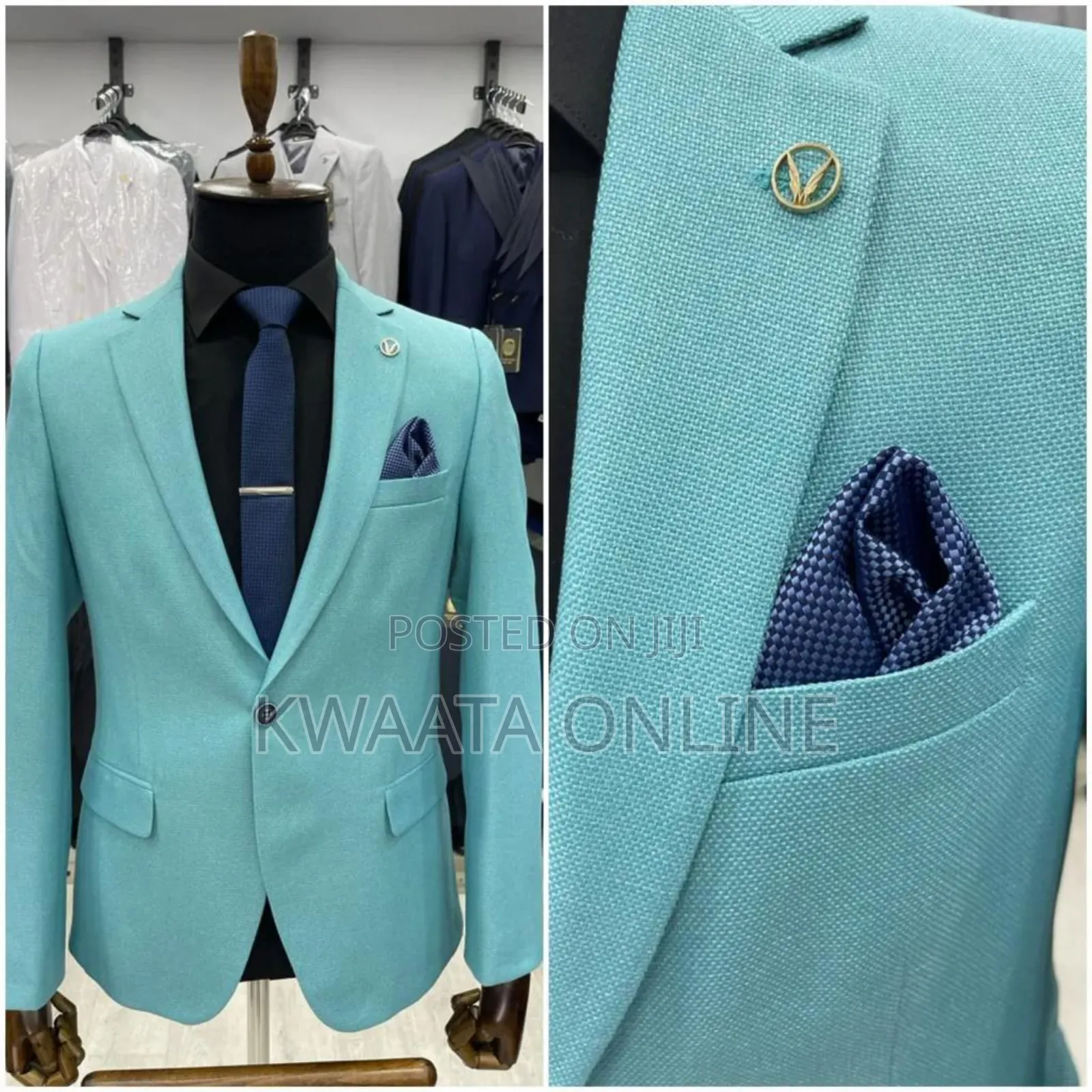 Men's Blazers Slim Official and Casual Woolen Suit Jacket