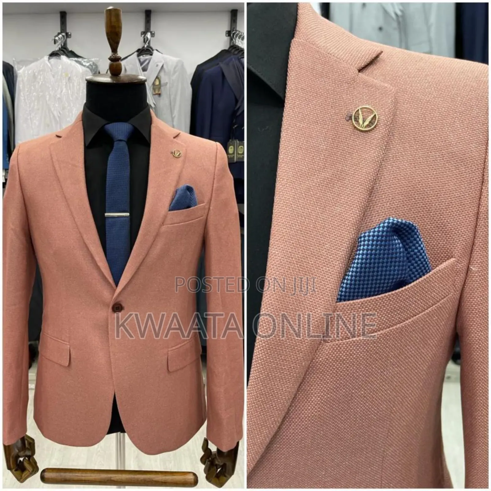 Men's Blazers Slim Official and Casual Woolen Suit Jacket