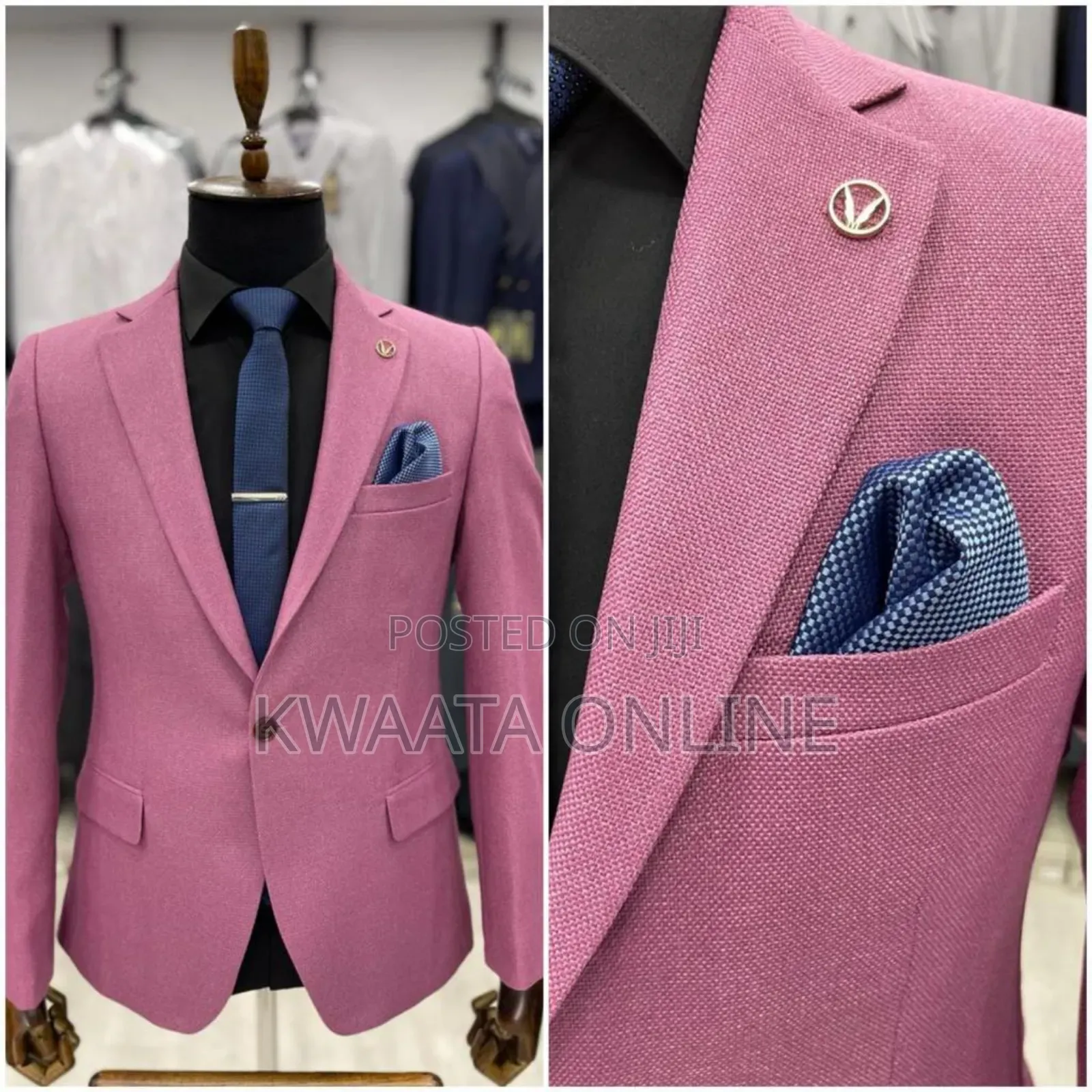 Men's Blazers Slim Official and Casual Woolen Suit Jacket