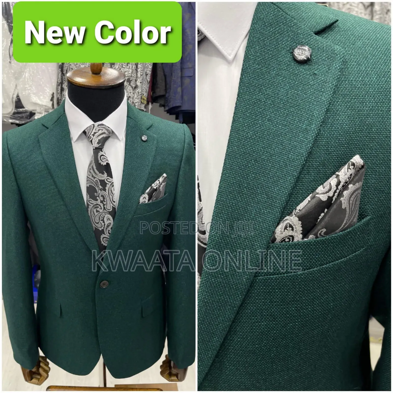 Men's Blazers Slim Official and Casual Woolen Suit Jacket