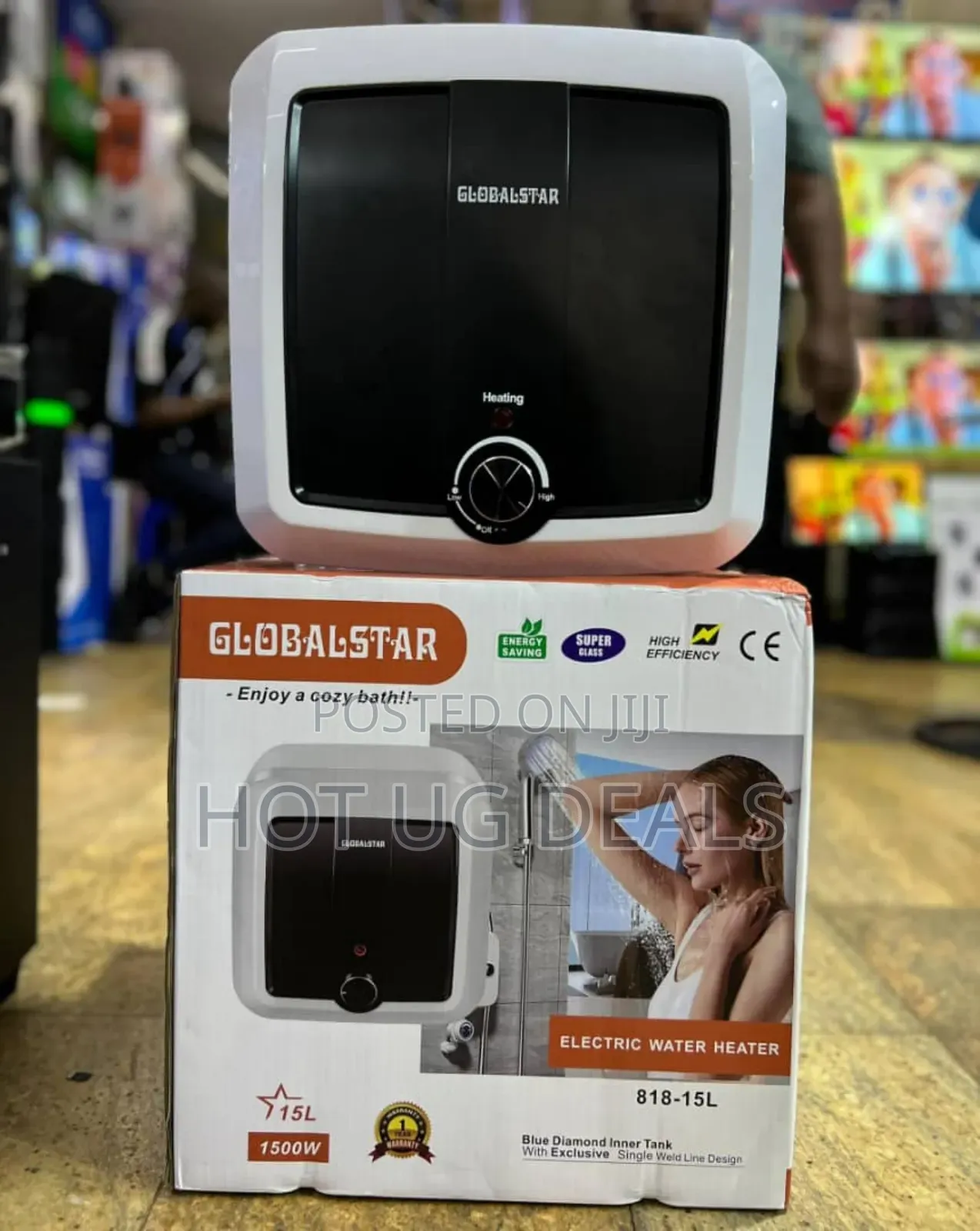 15l Globalstar Electric Water Heater With No Shower Head