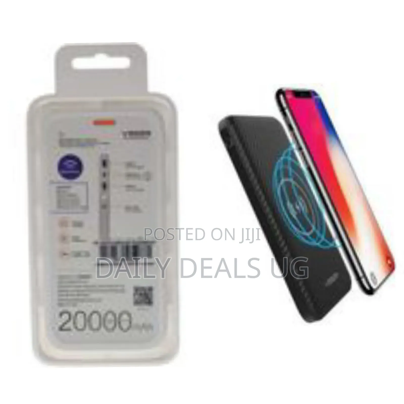 Veger Wireless Charger Power Bank Vp-1027w -20000mah Black