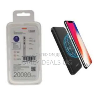 Veger Wireless Charger Power Bank Vp-1027w -20000mah Black