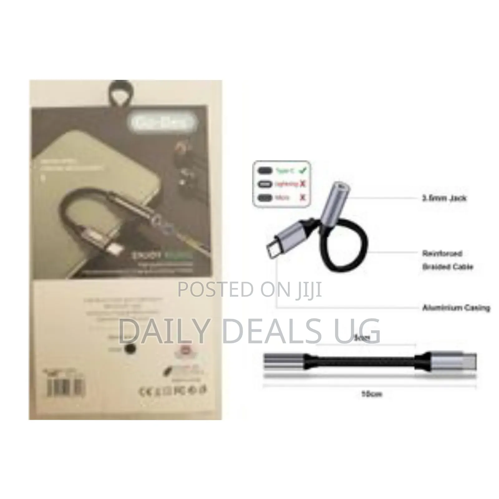 Go-Des Usb C to 3.5mm Adapter / Dongle, Headphones Adapter ,Usb C