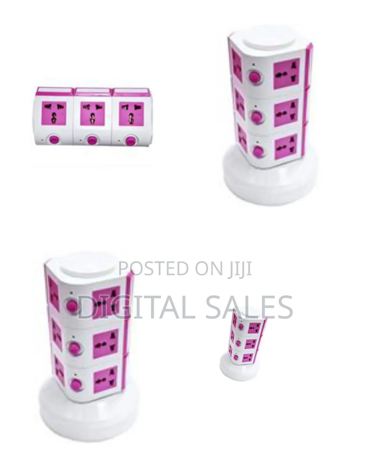 Electric Extension Cable With Uk Plug and 12 Outlets