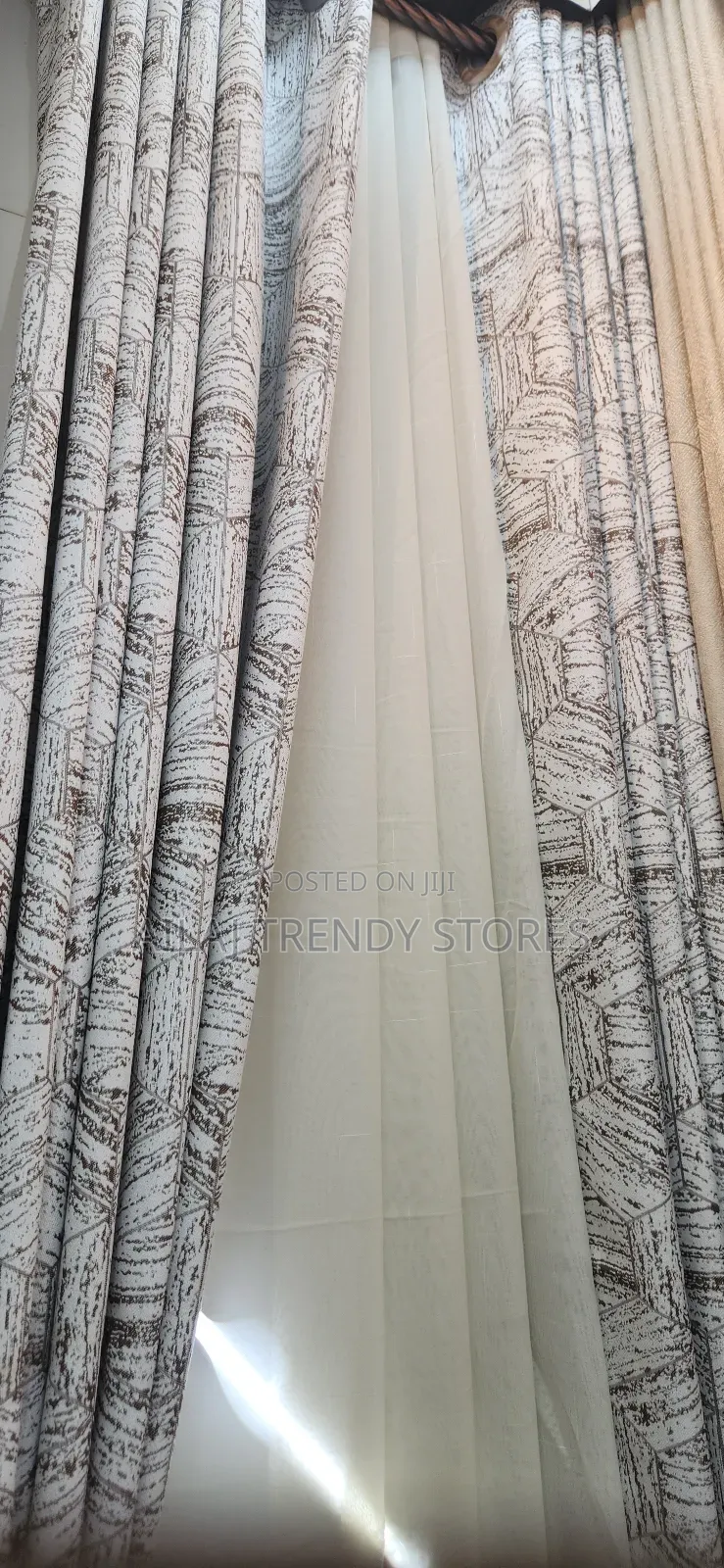 Black-Brown Curtains Per Metre