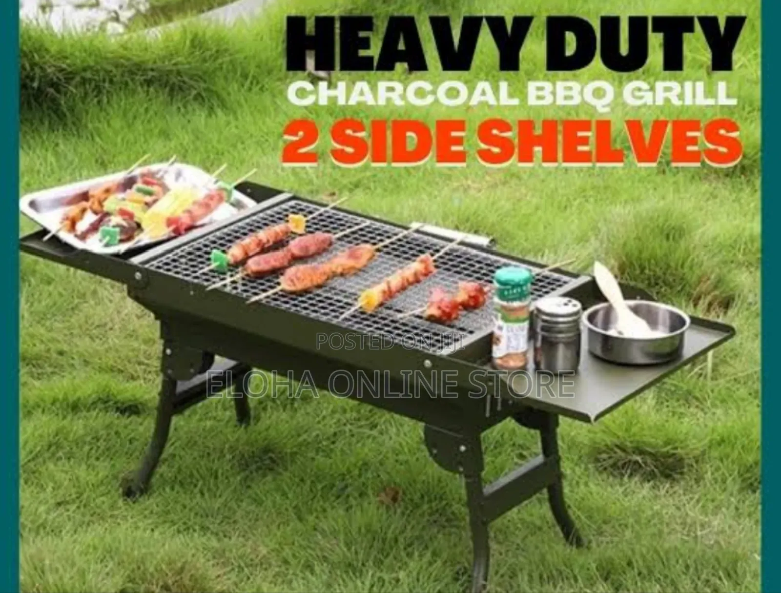 Heavy Duty Portable Green Foldable Charcoal BBQ Grill