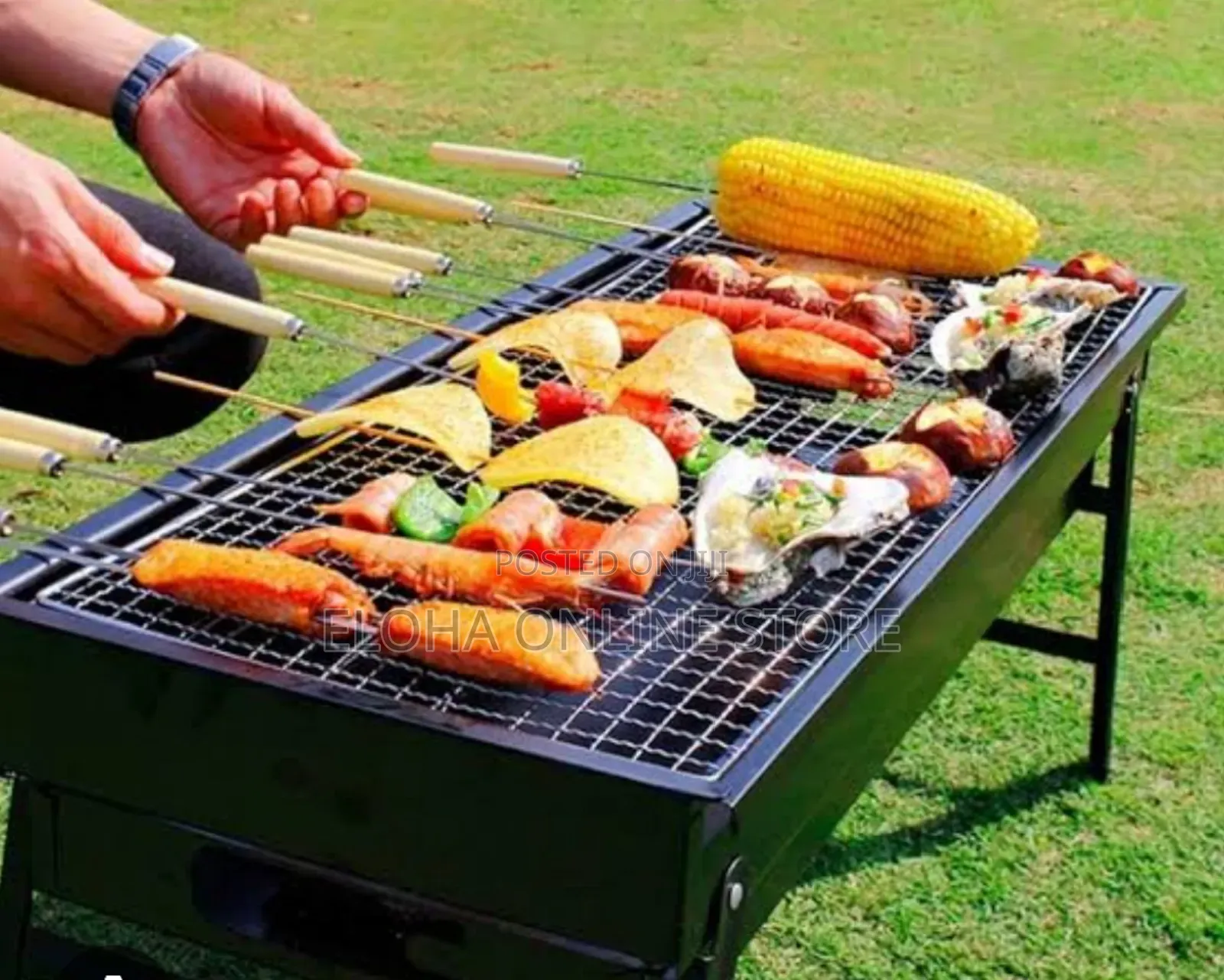 Heavy Duty Portable Green Foldable Charcoal BBQ Grill