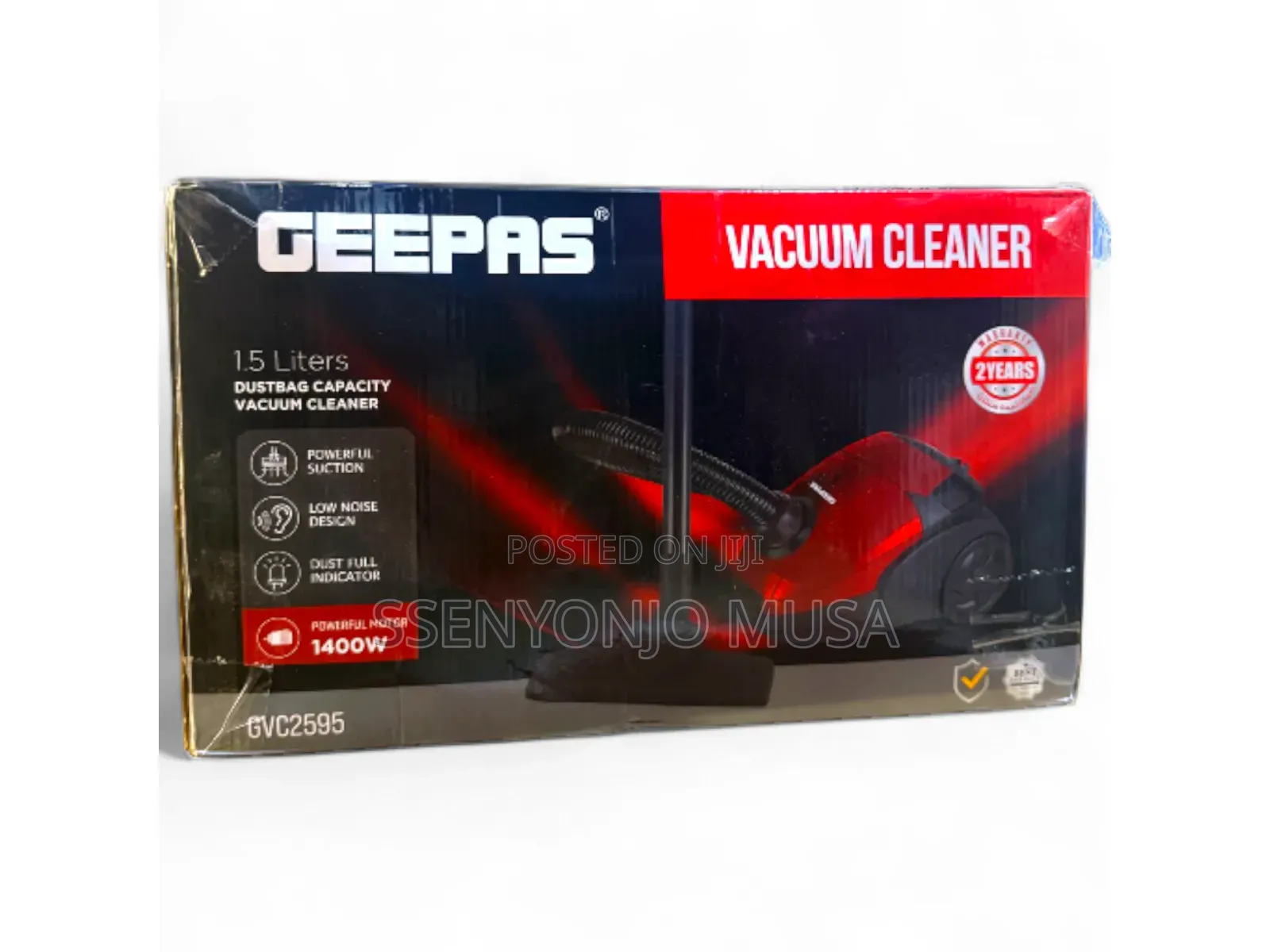 Geepas Vacuum Cleaner 1.5l Gvc2594 2200w – Powerful Suction, Dust Bag