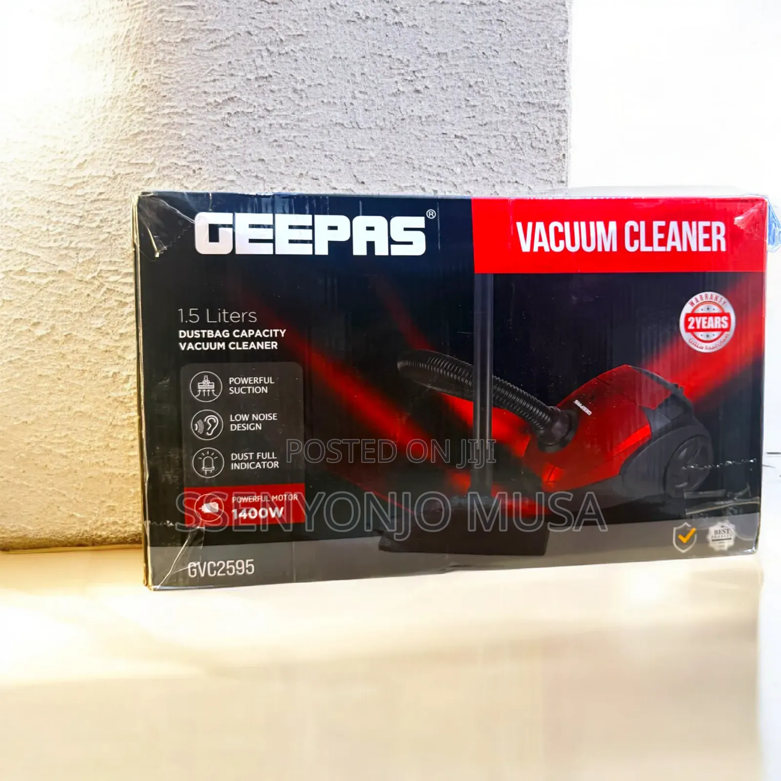Geepas Vacuum Cleaner 1.5l Gvc2594 2200w – Powerful Suction, Dust Bag