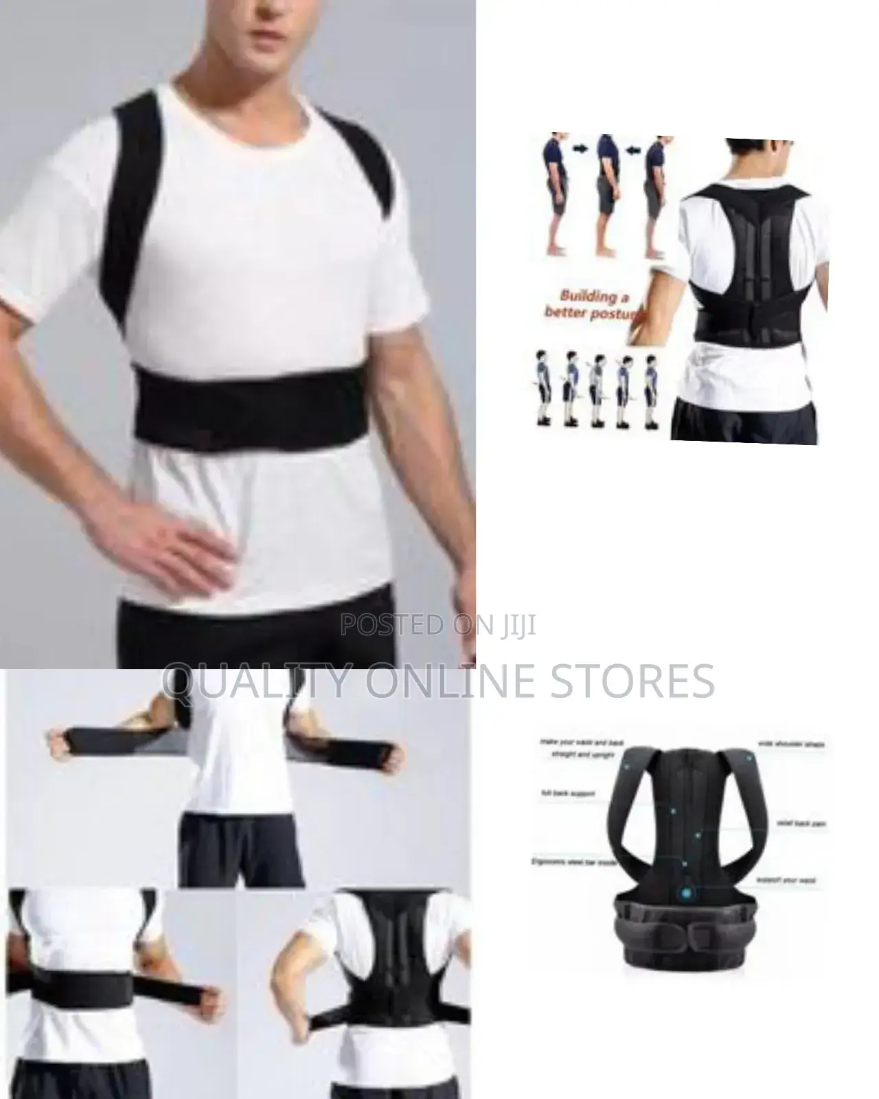 Posture Corrector/ Back Brace - Black