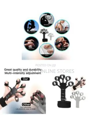 Adjustable Finger Hand Strengthener Exerciser - Multicolor