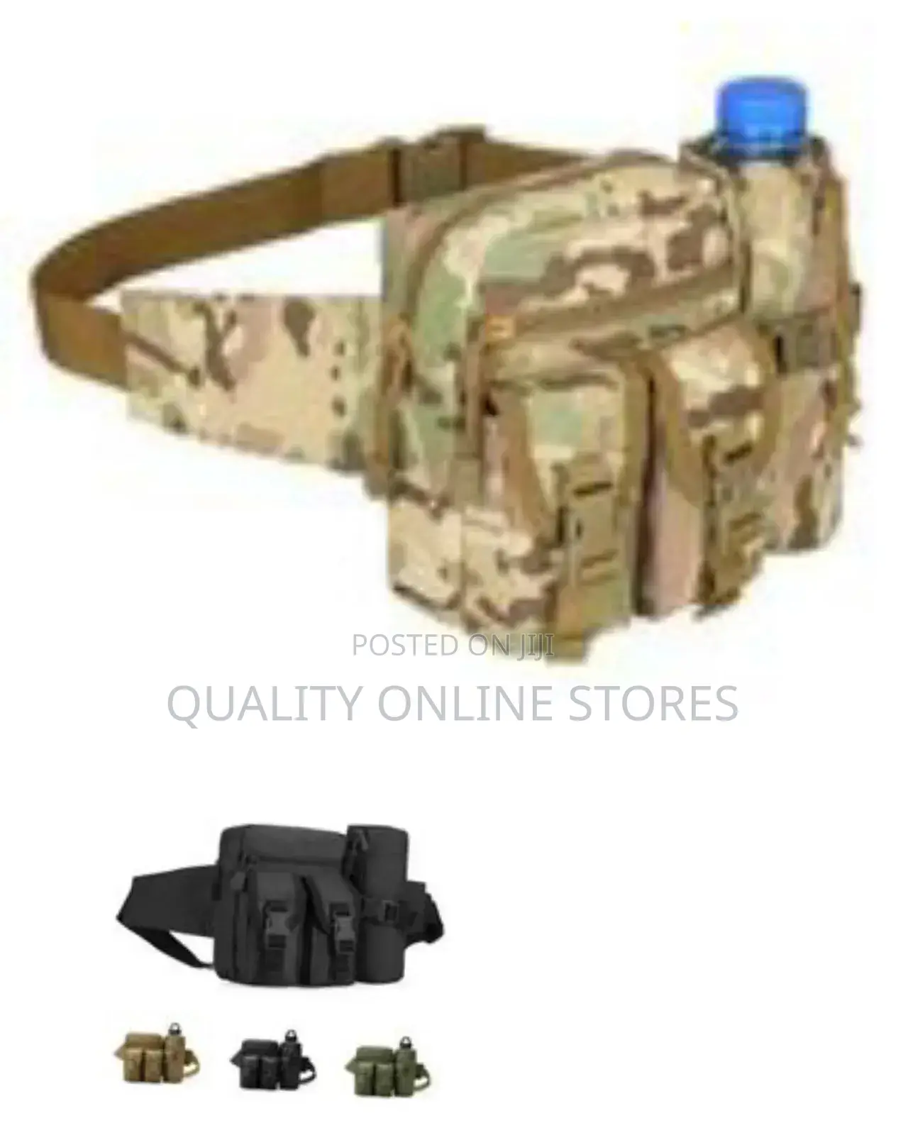 Tactical Waist Bag With Water Bottle Holder