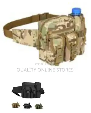Tactical Waist Bag With Water Bottle Holder