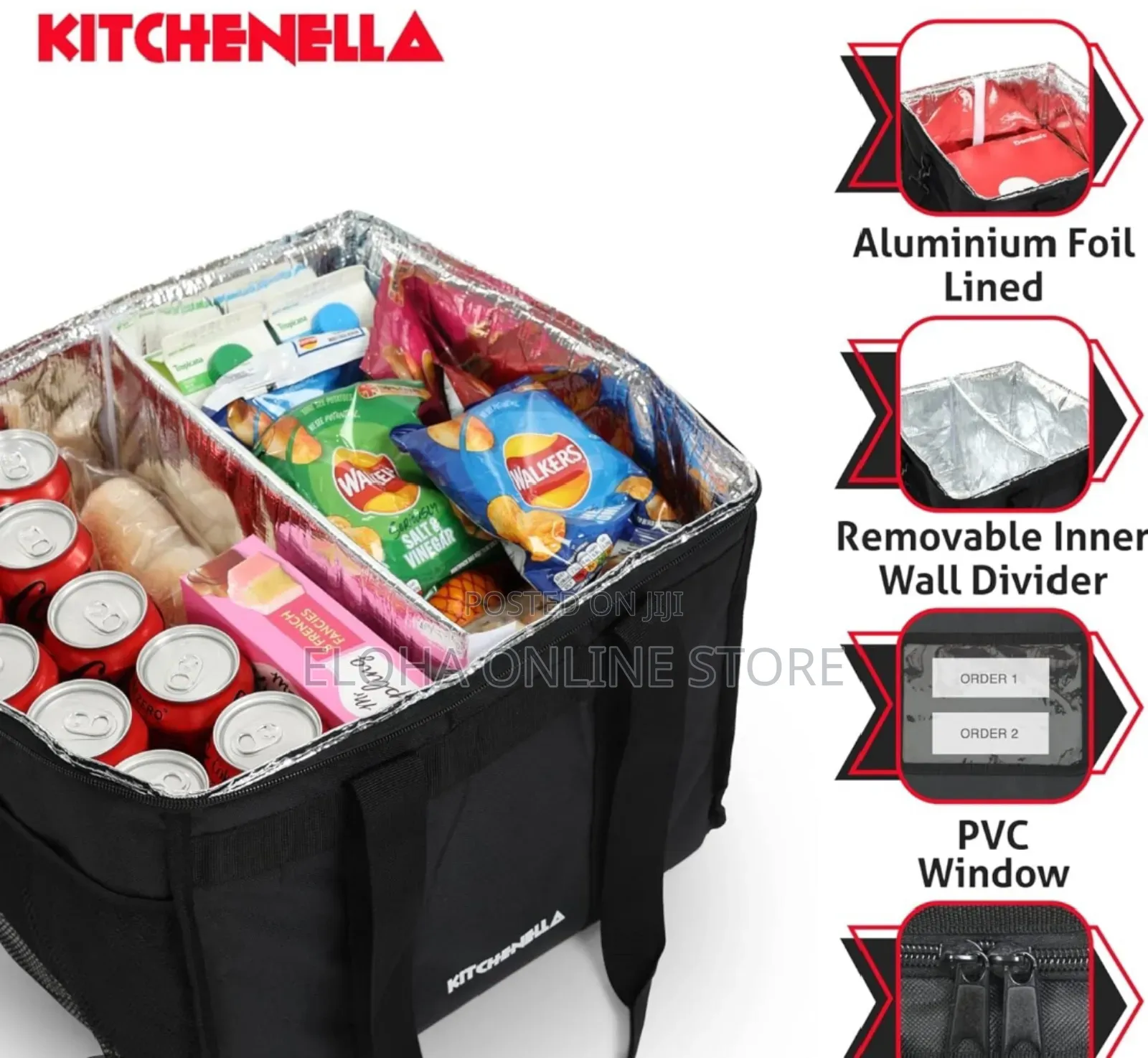 Commercial Grade Large Insulated Food Delivery Bag