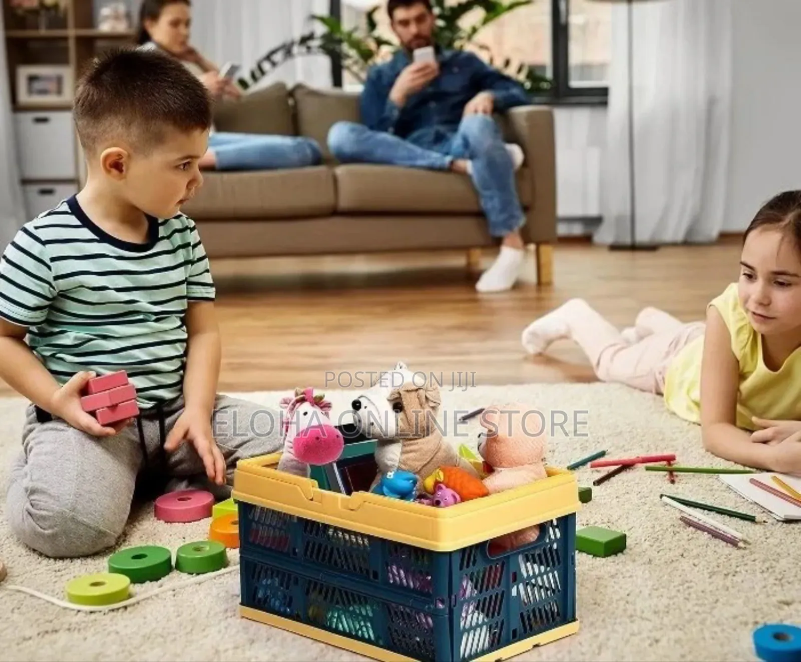 Durable Foldable Plastic Basket