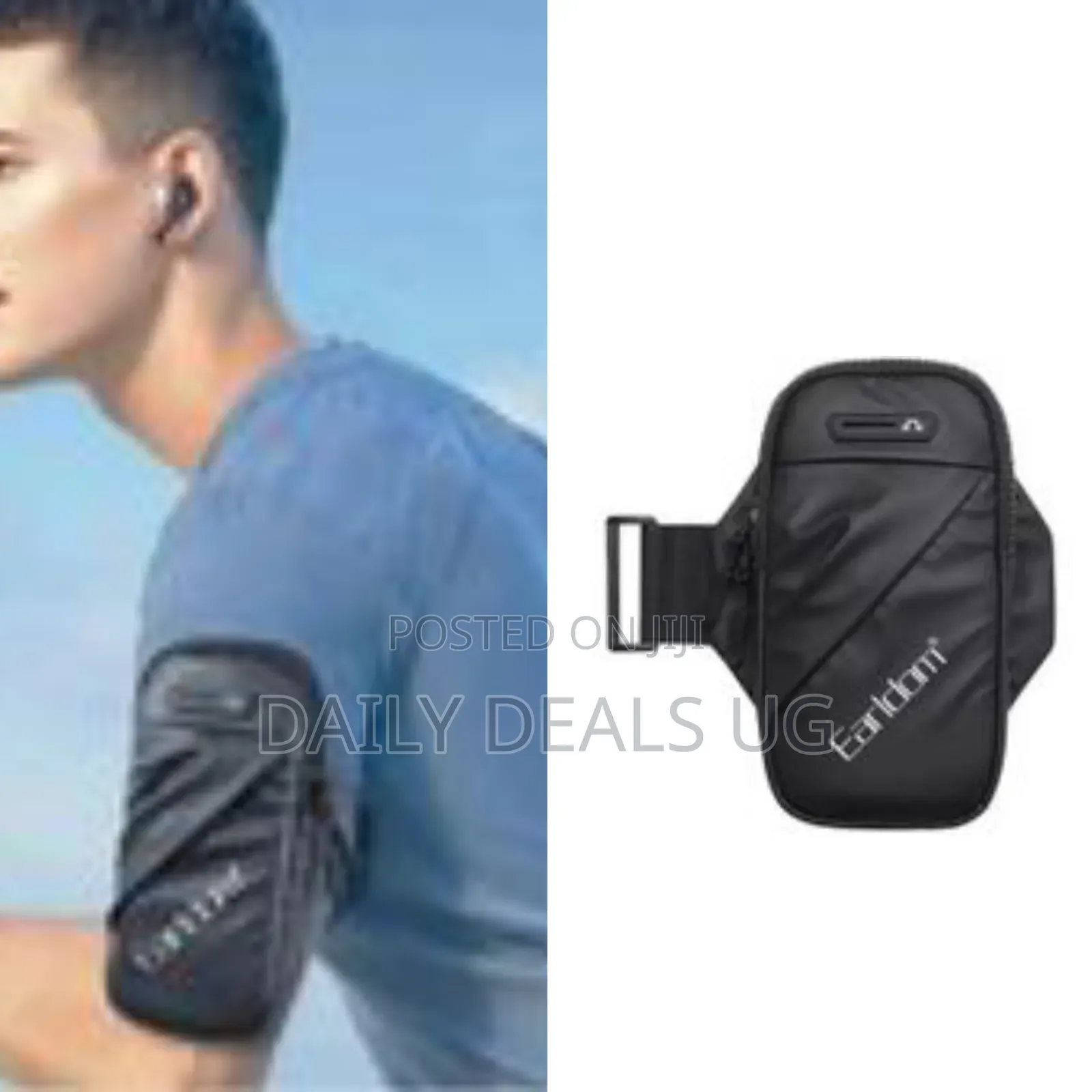 Earldom Waterproof Sports Armband Bag, Leather Arm Bag Universal