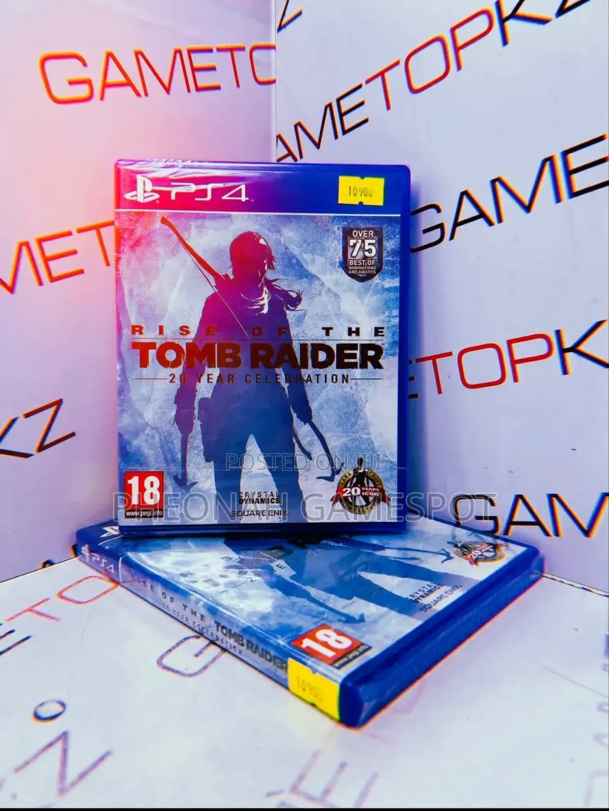 Rise of the Tomb Raider Game Cd for Ps4 20 Years Anniversary