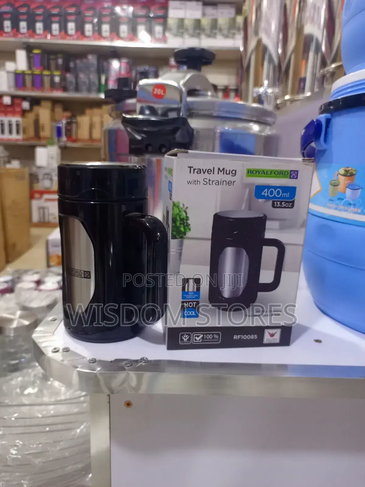Royalford Travel Mug With Strainer.