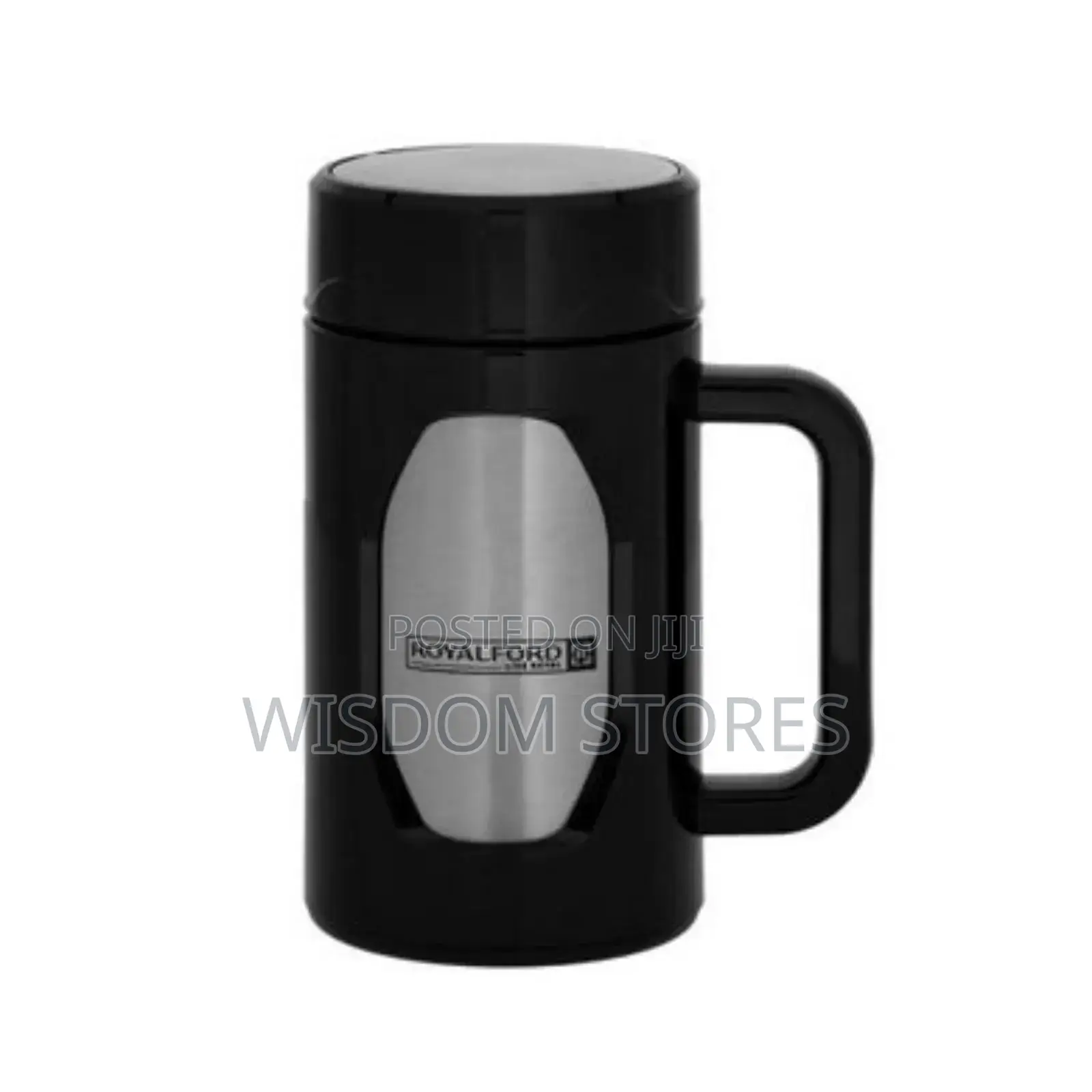 Royalford Travel Mug With Strainer 400ml Highly Durable Stainlesssteel