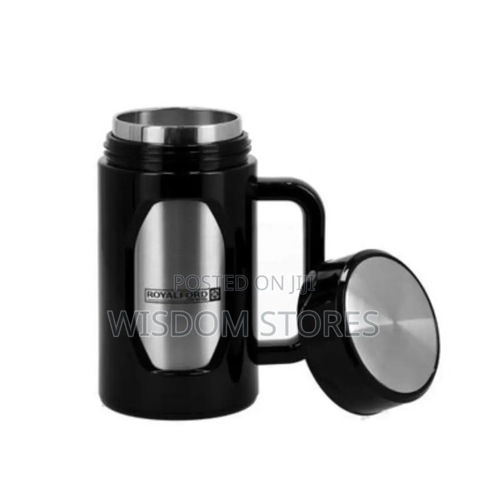 Royalford Travel Mug With Strainer 400ml Highly Durable Stainlesssteel